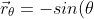 \vec{r}_\theta= -sin(\theta)\vec{j}+ cos(\theta)\vec{k}